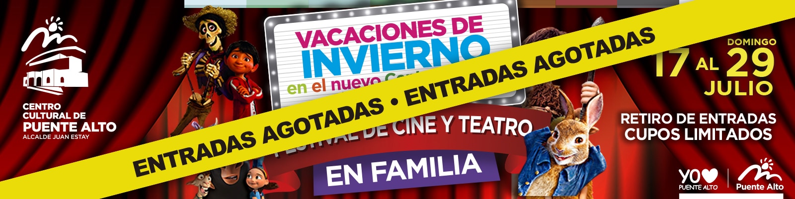 Disfruta las Vacaciones de Invierno en el Centro Cultural de Puente Alto. 